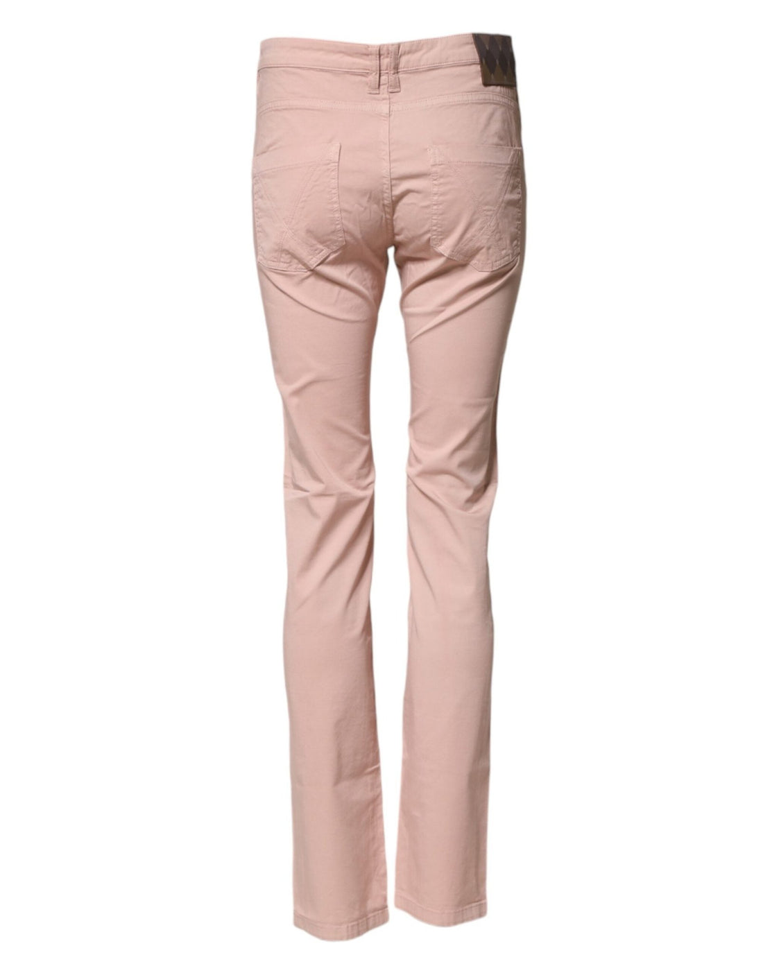 Ballantyne Light Pink Cotton Mid Waist Skinny Fit Denim Jeans - RIMODA