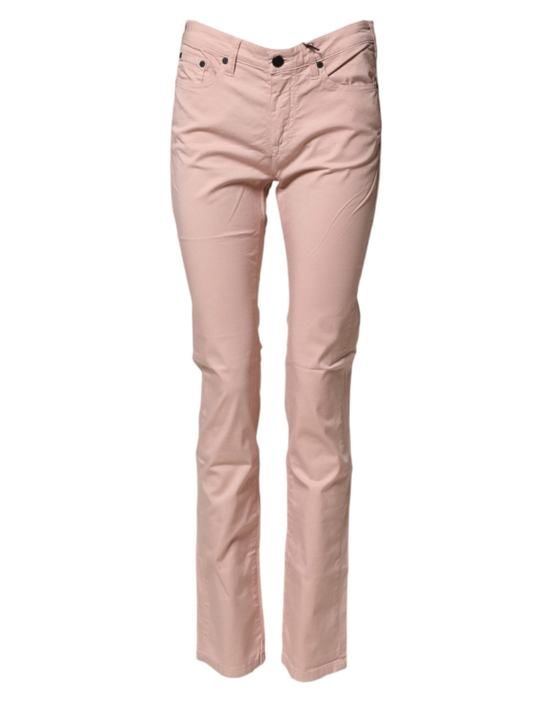 Ballantyne Light Pink Cotton Mid Waist Skinny Fit Denim Jeans - RIMODA