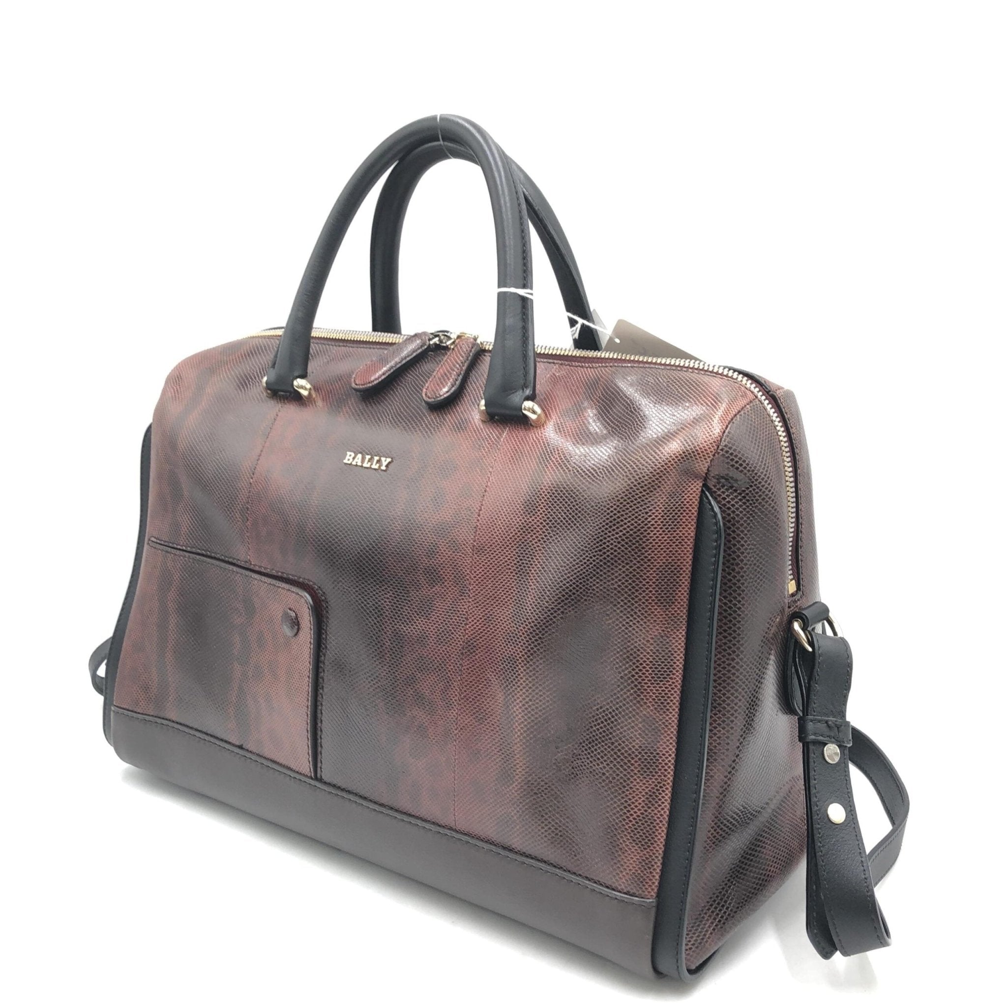 Bally Python Pattern 2WAY Boston Bag - RIMODA