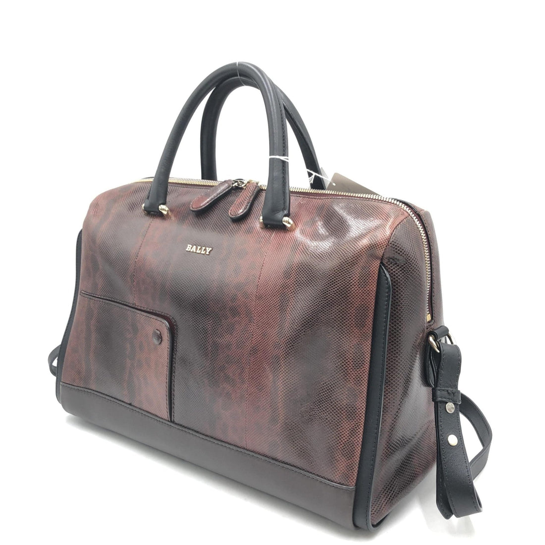 Bally Python Pattern 2WAY Boston Bag - RIMODA