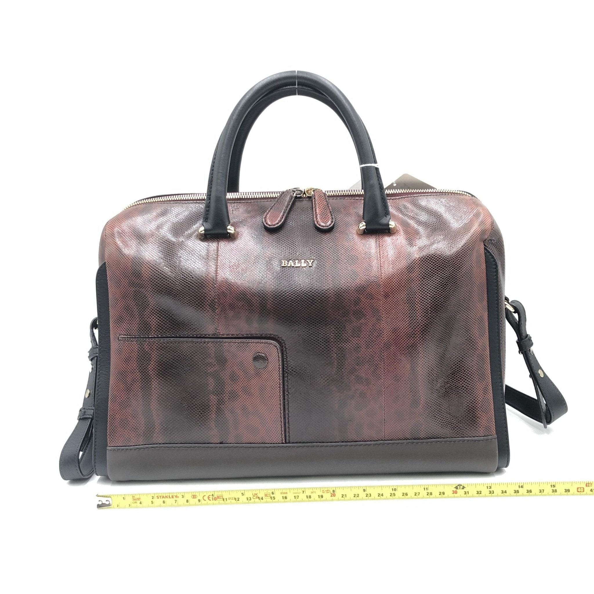 Bally Python Pattern 2WAY Boston Bag - RIMODA