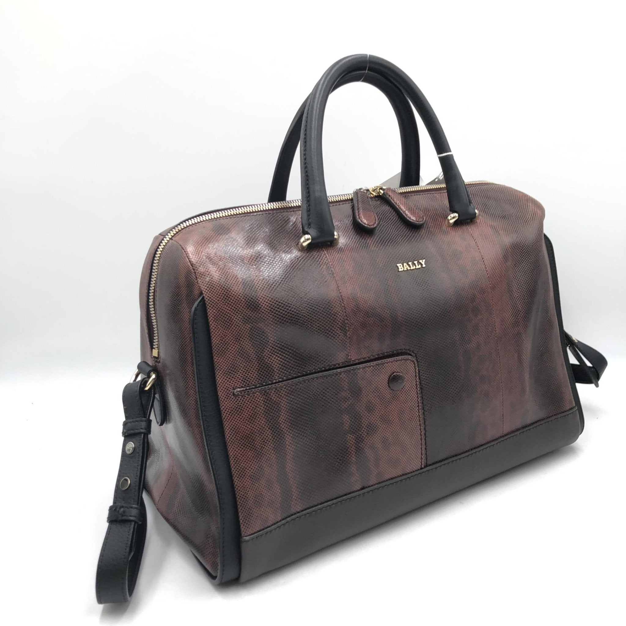 Bally Python Pattern 2WAY Boston Bag - RIMODA