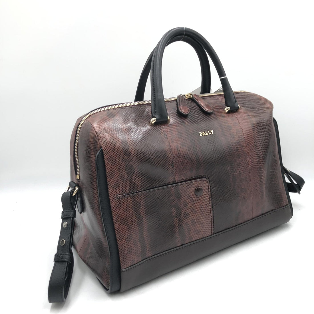 Bally Python Pattern 2WAY Boston Bag - RIMODA