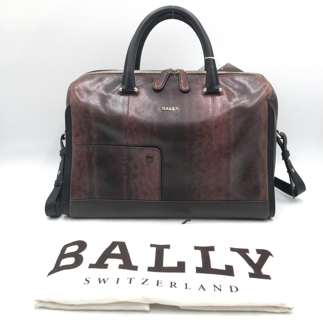 Bally Python Pattern 2WAY Boston Bag - RIMODA