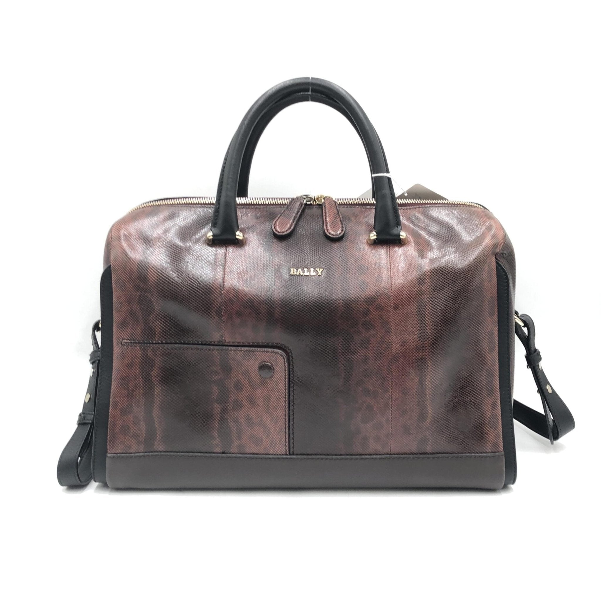 Bally Python Pattern 2WAY Boston Bag - RIMODA
