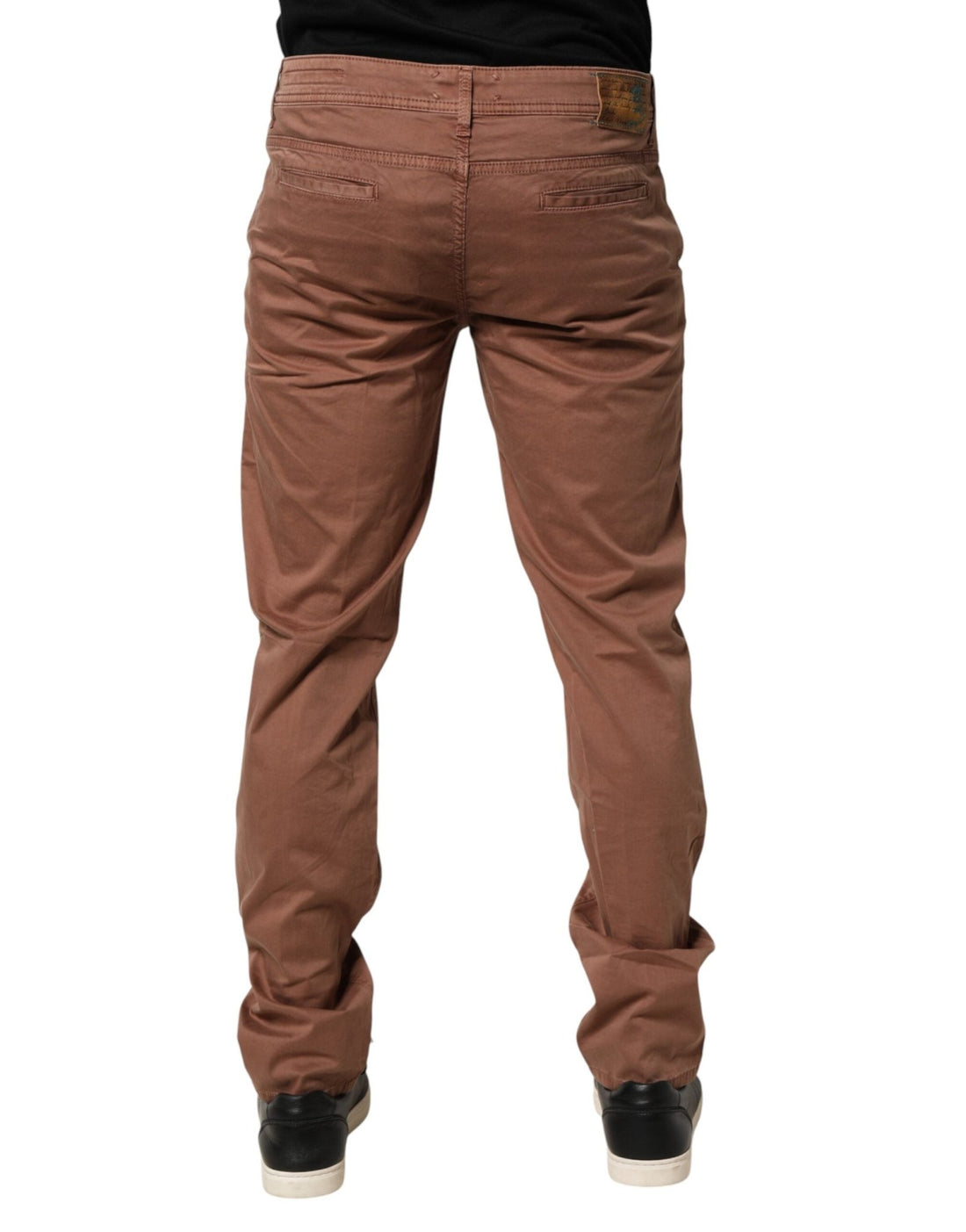 Barba Napoli Brown Mid Waist Skinny Fit Denim Men Trouser Jeans - RIMODA