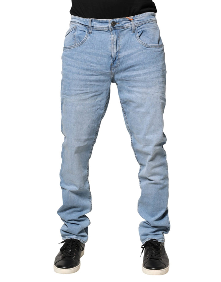 Blend Light Blue Twister Mid Waist Skinny Fit Men Denim Jeans - RIMODA