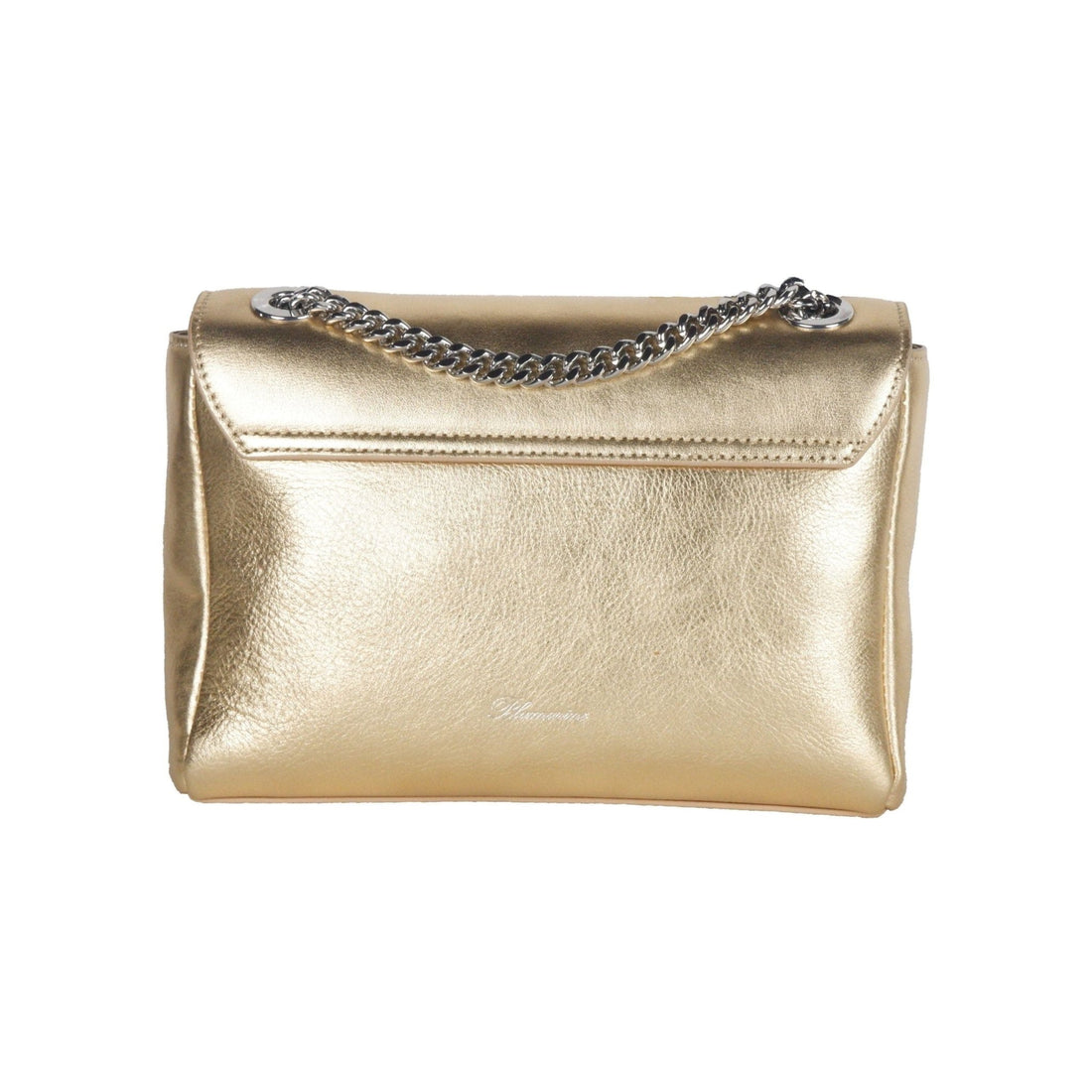Blumarine Gold Leather Shoulder Women Bag - RIMODA