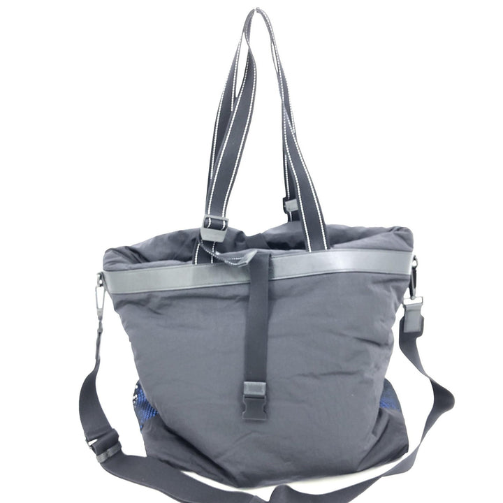 Bottega Veneta Black And Blue Nylon Convertible Tote - RIMODA