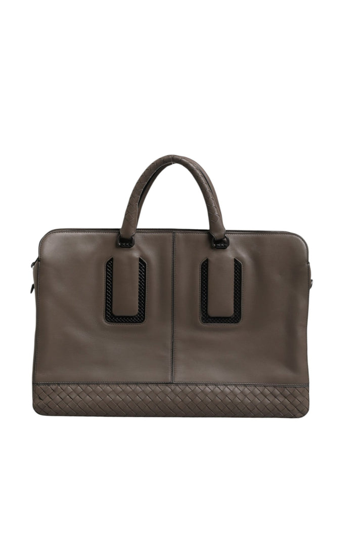 Bottega Veneta Getaway Intrecciato Leather Briefcase - RIMODA