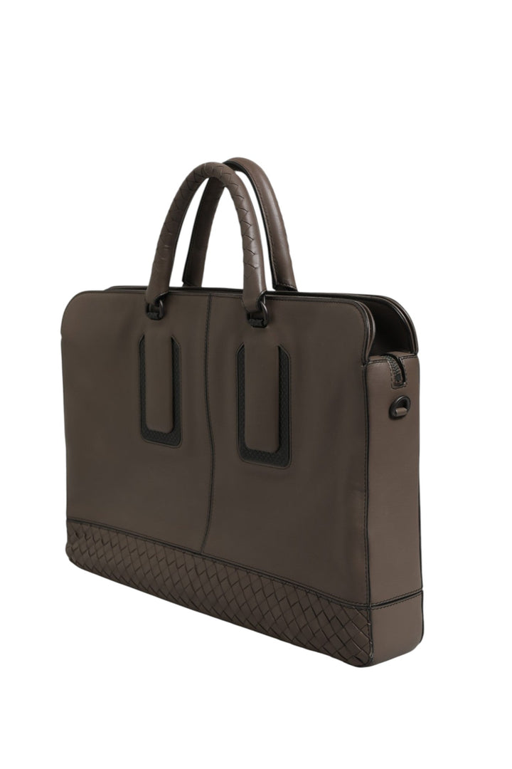 Bottega Veneta Getaway Intrecciato Leather Briefcase - RIMODA