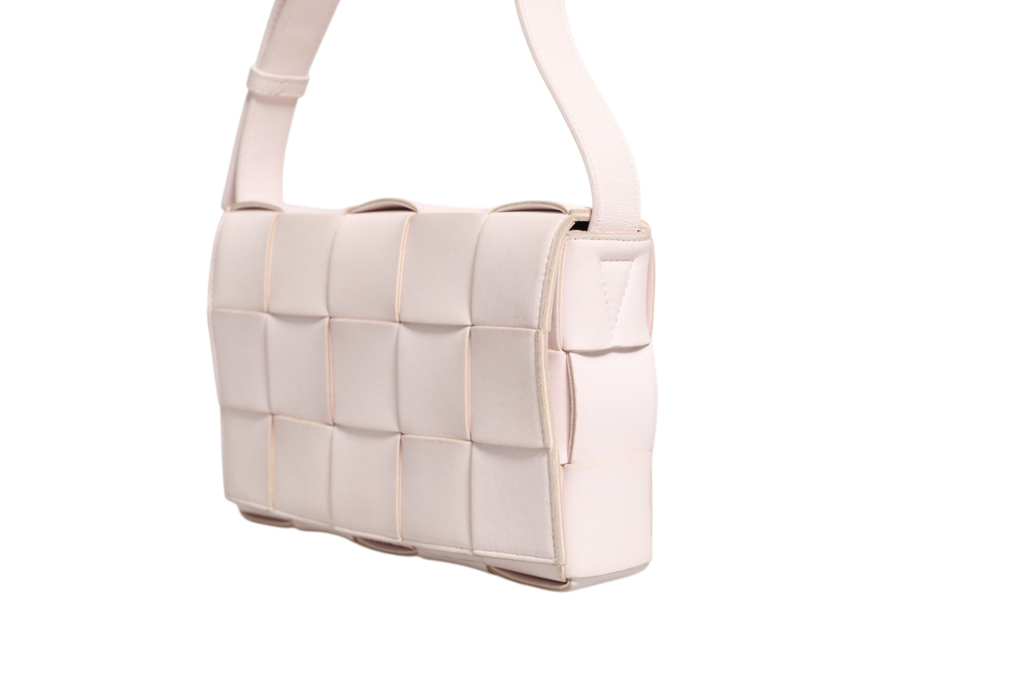 Bottega Veneta Pink Intrecciato Cassette Shoulder Bag - RIMODA