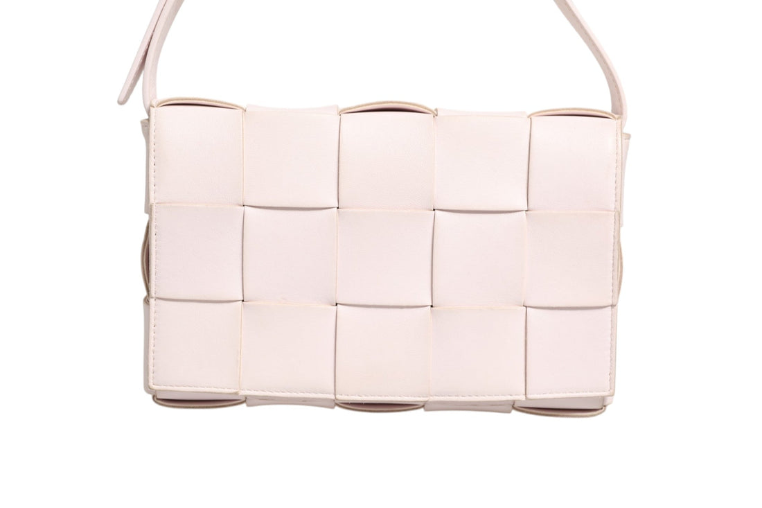 Bottega Veneta Pink Intrecciato Cassette Shoulder Bag - RIMODA