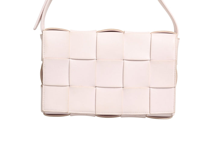 Bottega Veneta Pink Intrecciato Cassette Shoulder Bag - RIMODA