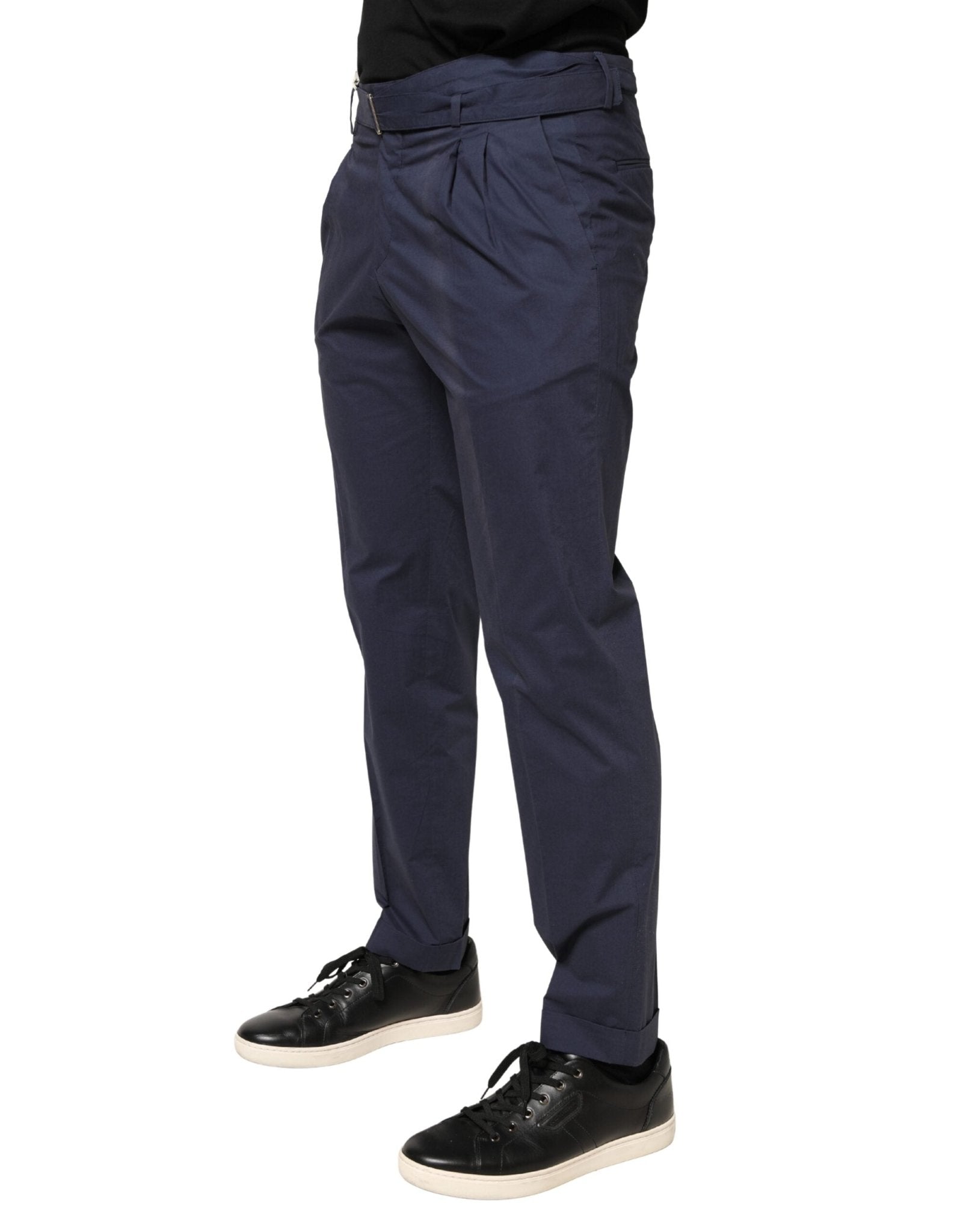 Briglia 1949 DarkBlue Wool Straight Formal Dress Trouser Pants - RIMODA