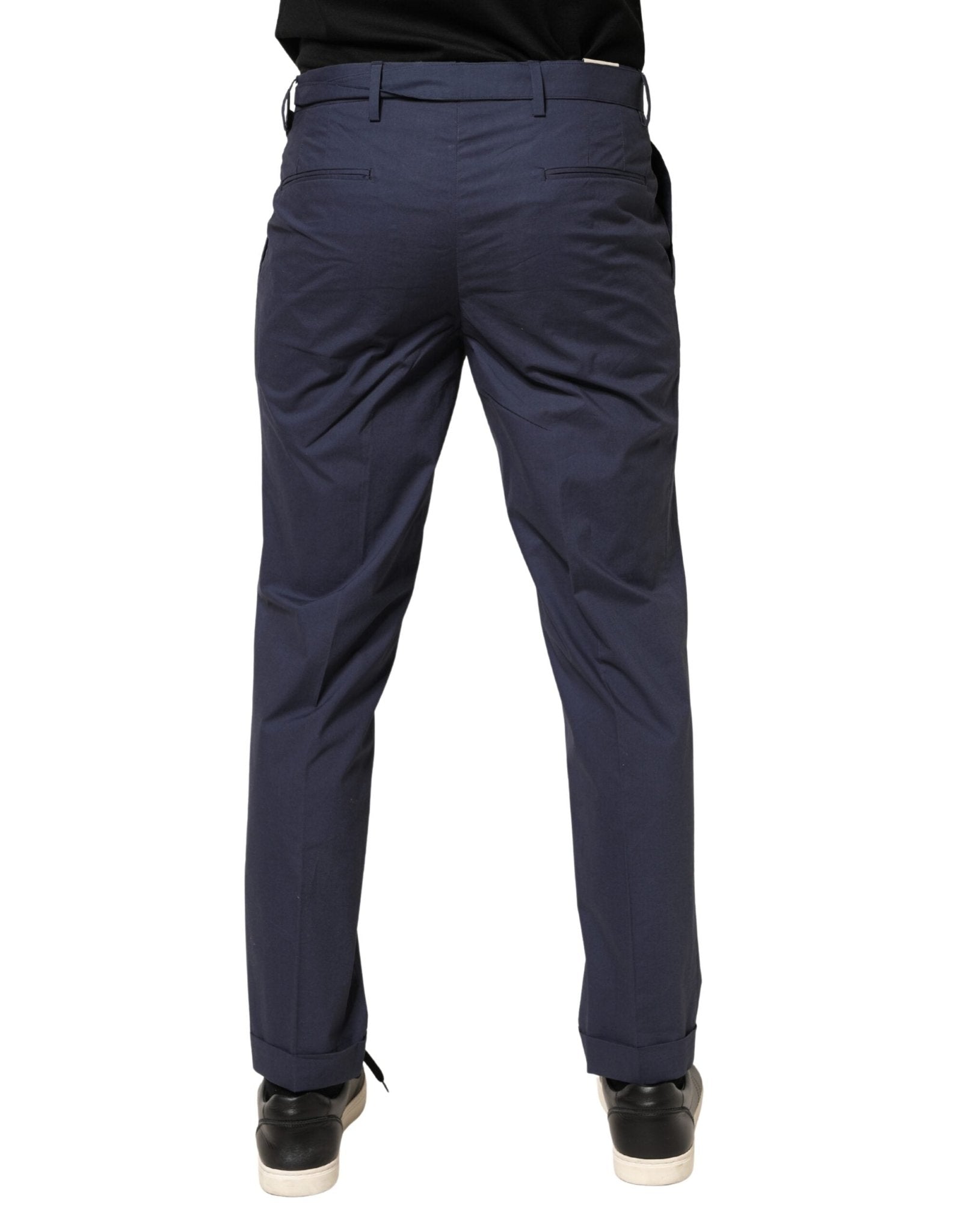 Briglia 1949 DarkBlue Wool Straight Formal Dress Trouser Pants - RIMODA