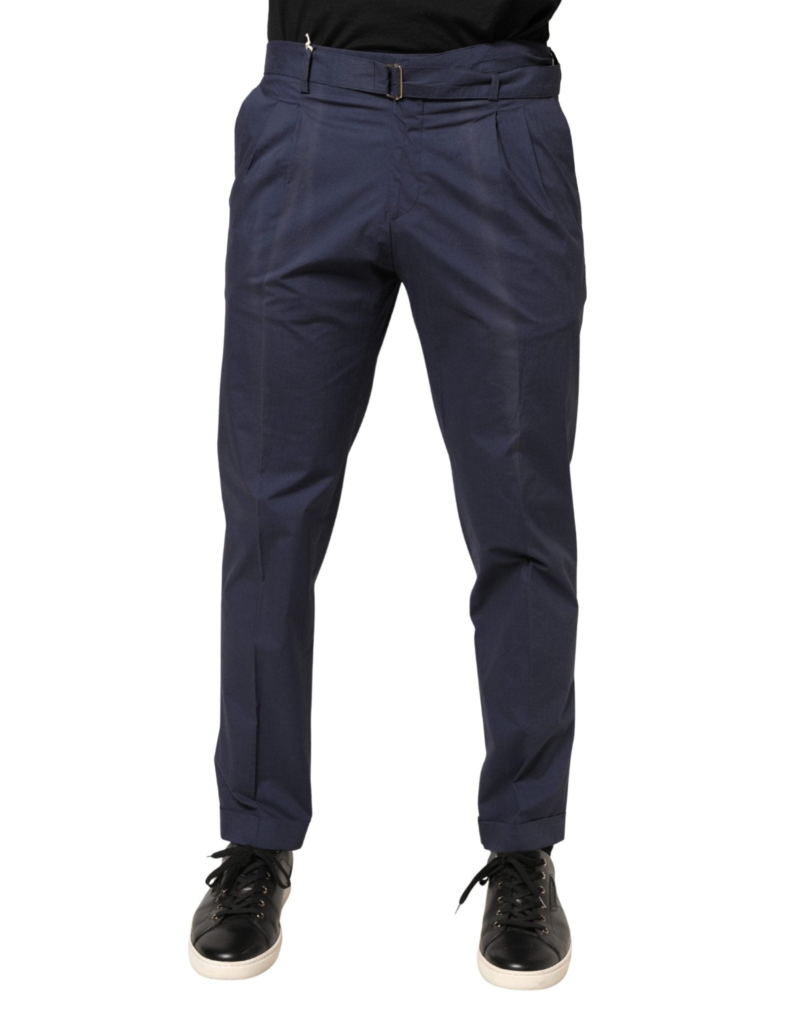 Briglia 1949 DarkBlue Wool Straight Formal Dress Trouser Pants - RIMODA