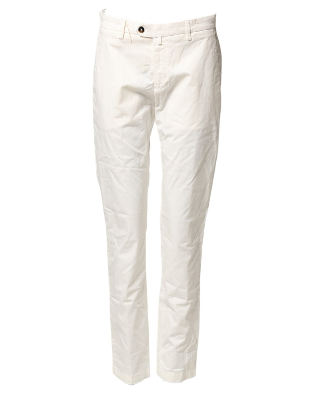 Briglia 1949 White Cotton Straight Fit Chino Trouser Pants - RIMODA