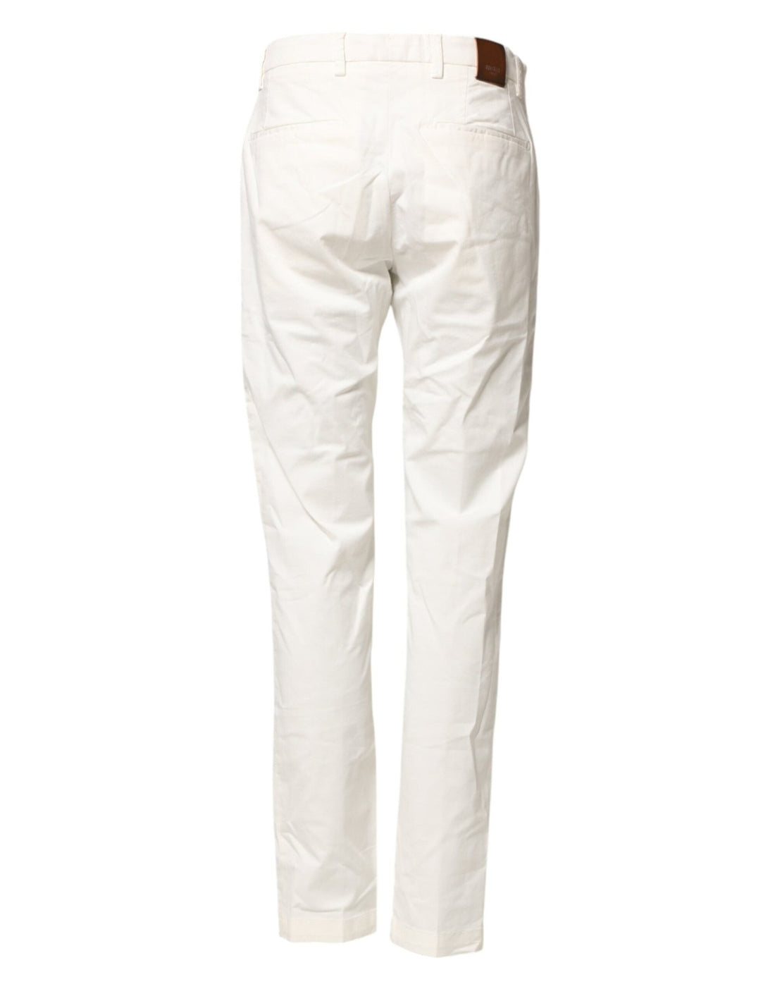 Briglia 1949 White Cotton Straight Fit Chino Trouser Pants - RIMODA
