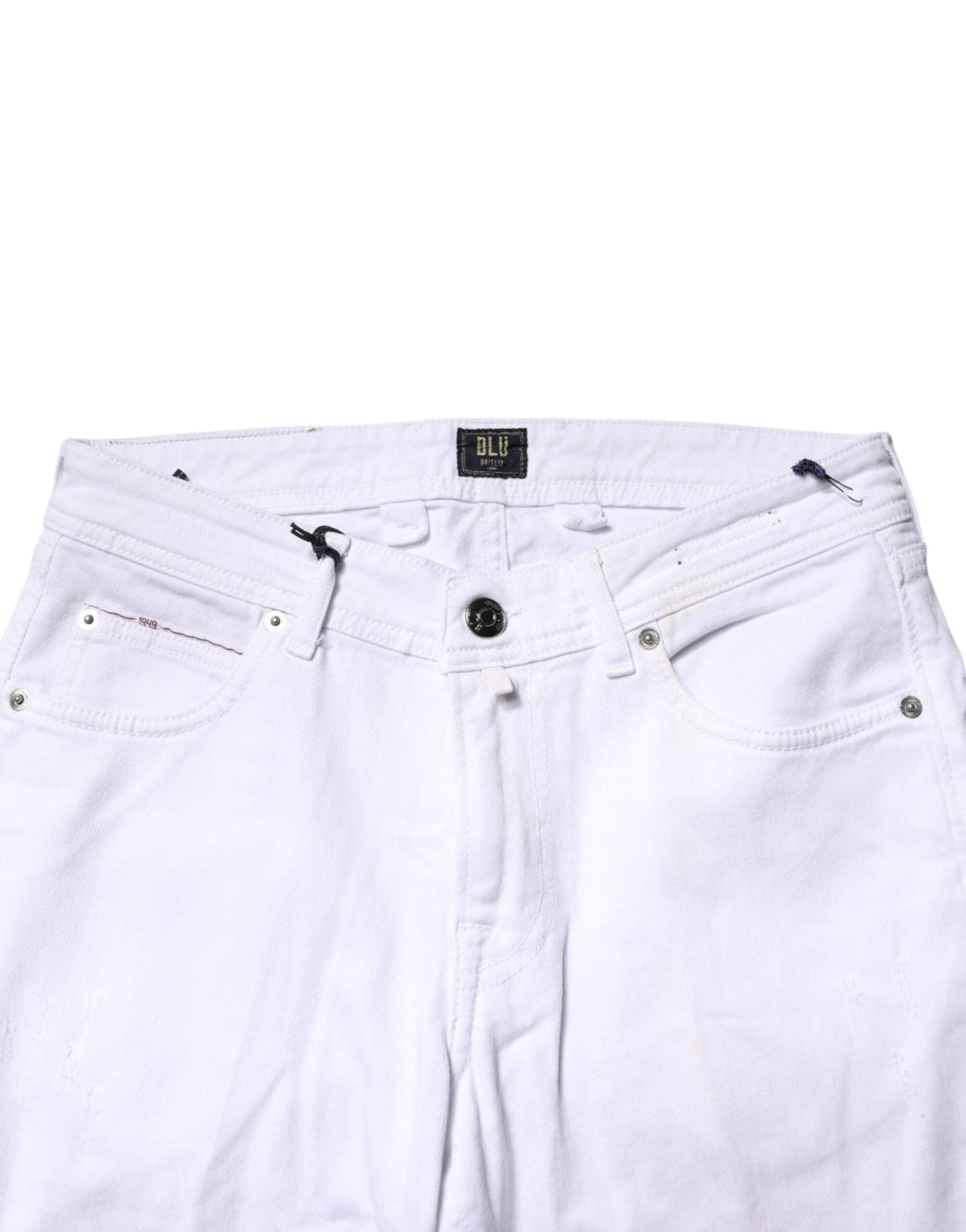 Briglia 1949 White Cotton Straight Fit Men Denim Trouser Jeans - RIMODA