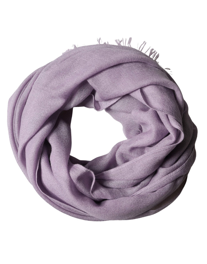 Brunello Cucinelli Purple Cashmere Silk Fringe Wrap 200cm x 95cm Scarf - RIMODA