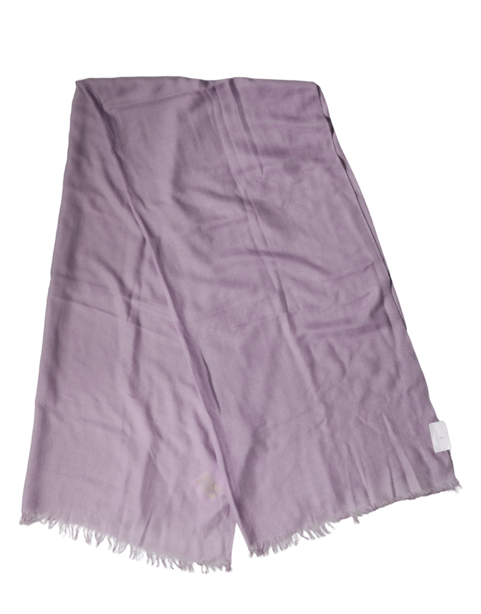 Brunello Cucinelli Purple Cashmere Silk Fringe Wrap 200cm x 95cm Scarf - RIMODA