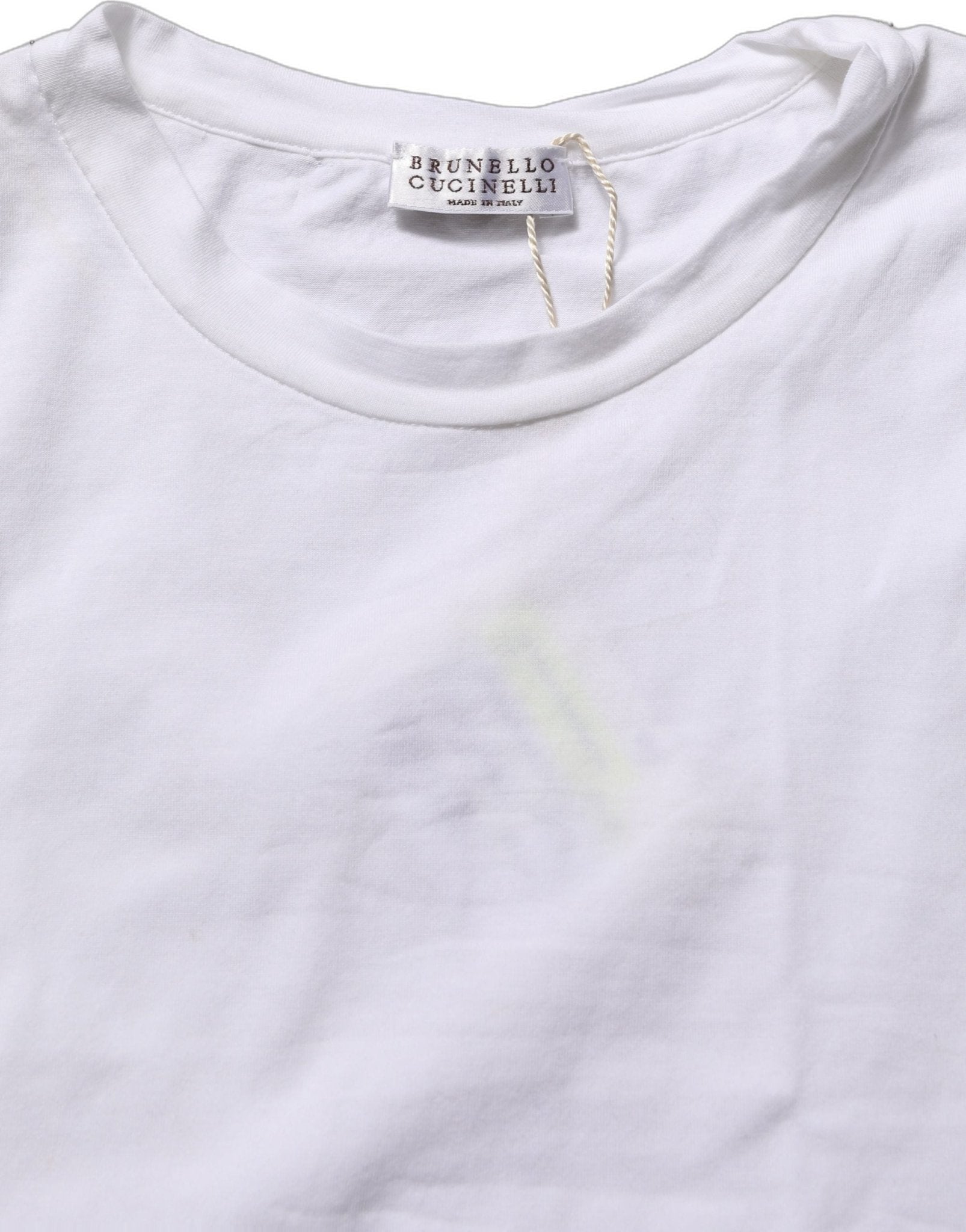 Brunello Cucinelli White SleeveLess Crew Neck Tank Blouse Top - RIMODA