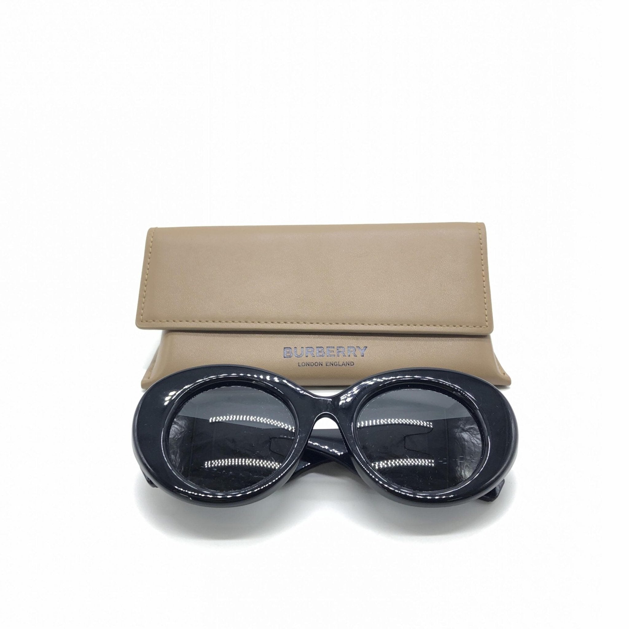 Burberry Black Oversized Round Sunglasses - RIMODA