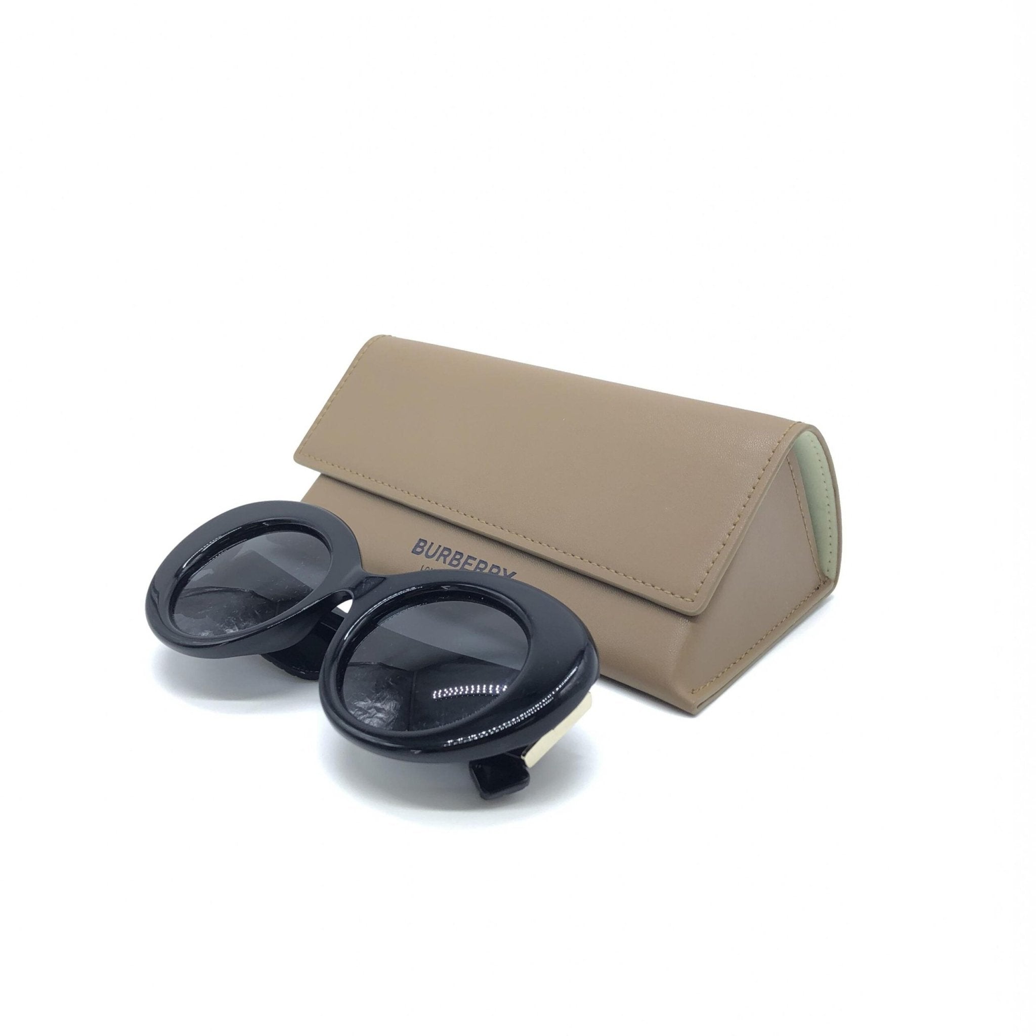 Burberry Black Oversized Round Sunglasses - RIMODA