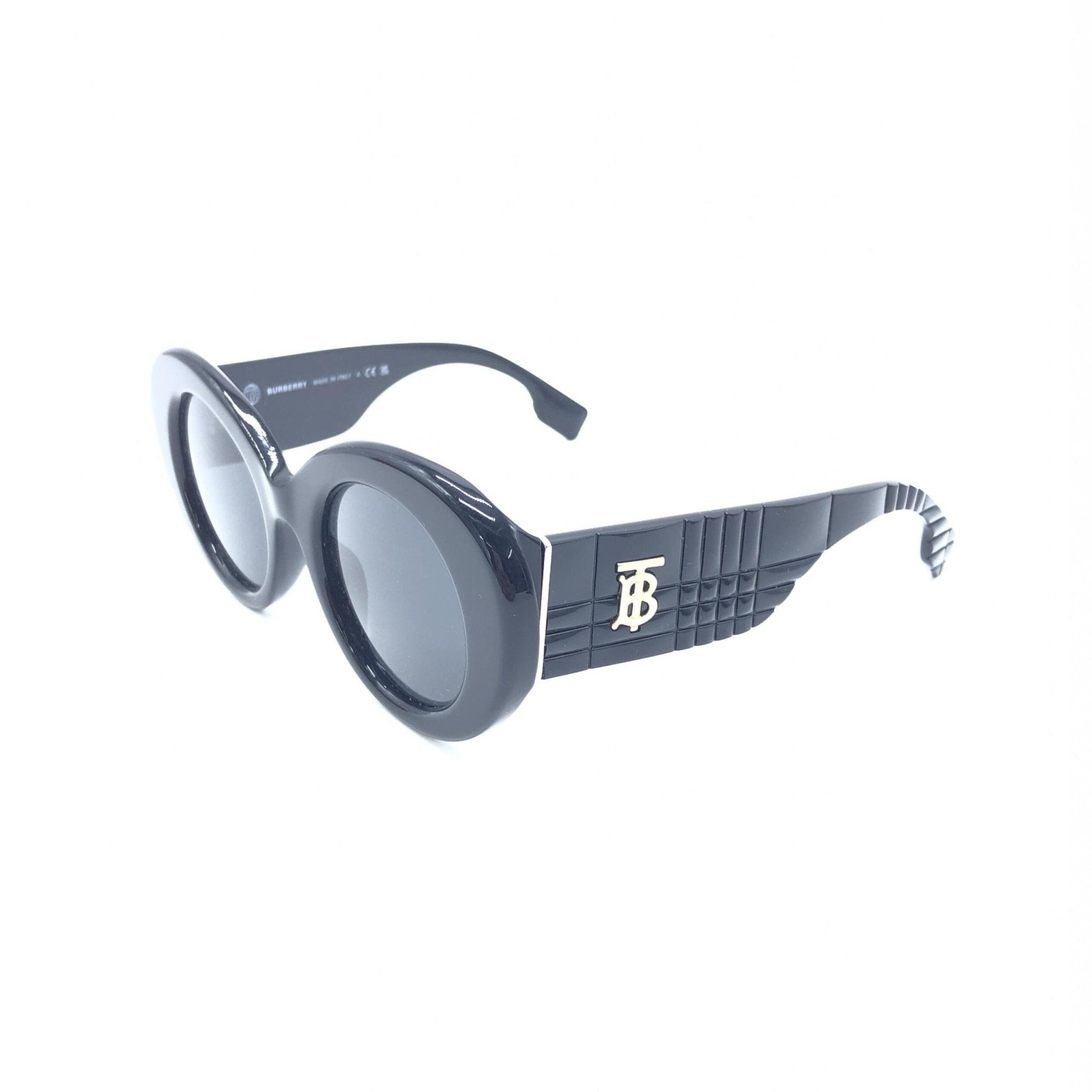 Burberry Black Oversized Round Sunglasses - RIMODA