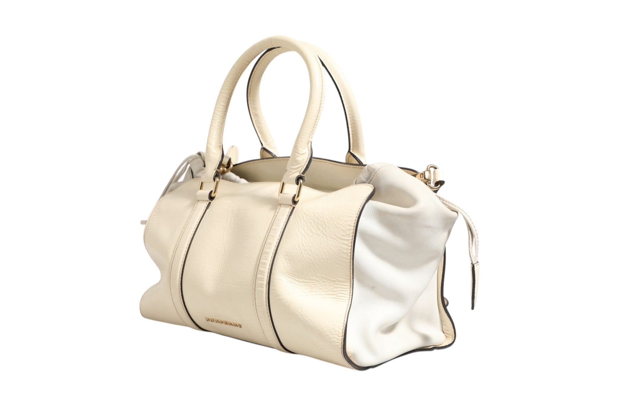 Burberry Chalk White Large Leather Tote Bag - RIMODA