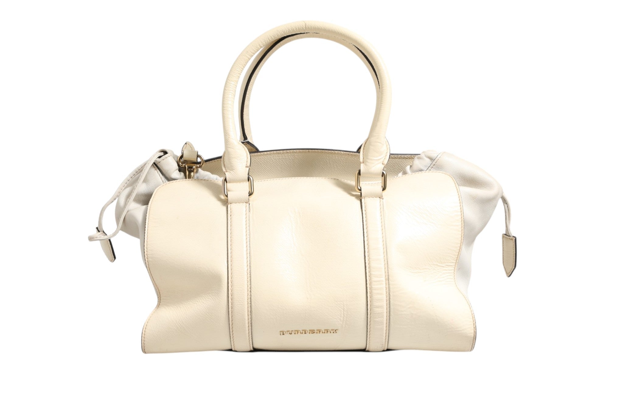 Burberry Chalk White Large Leather Tote Bag - RIMODA