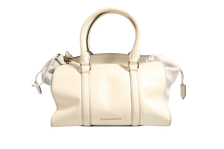 Burberry Chalk White Large Leather Tote Bag - RIMODA