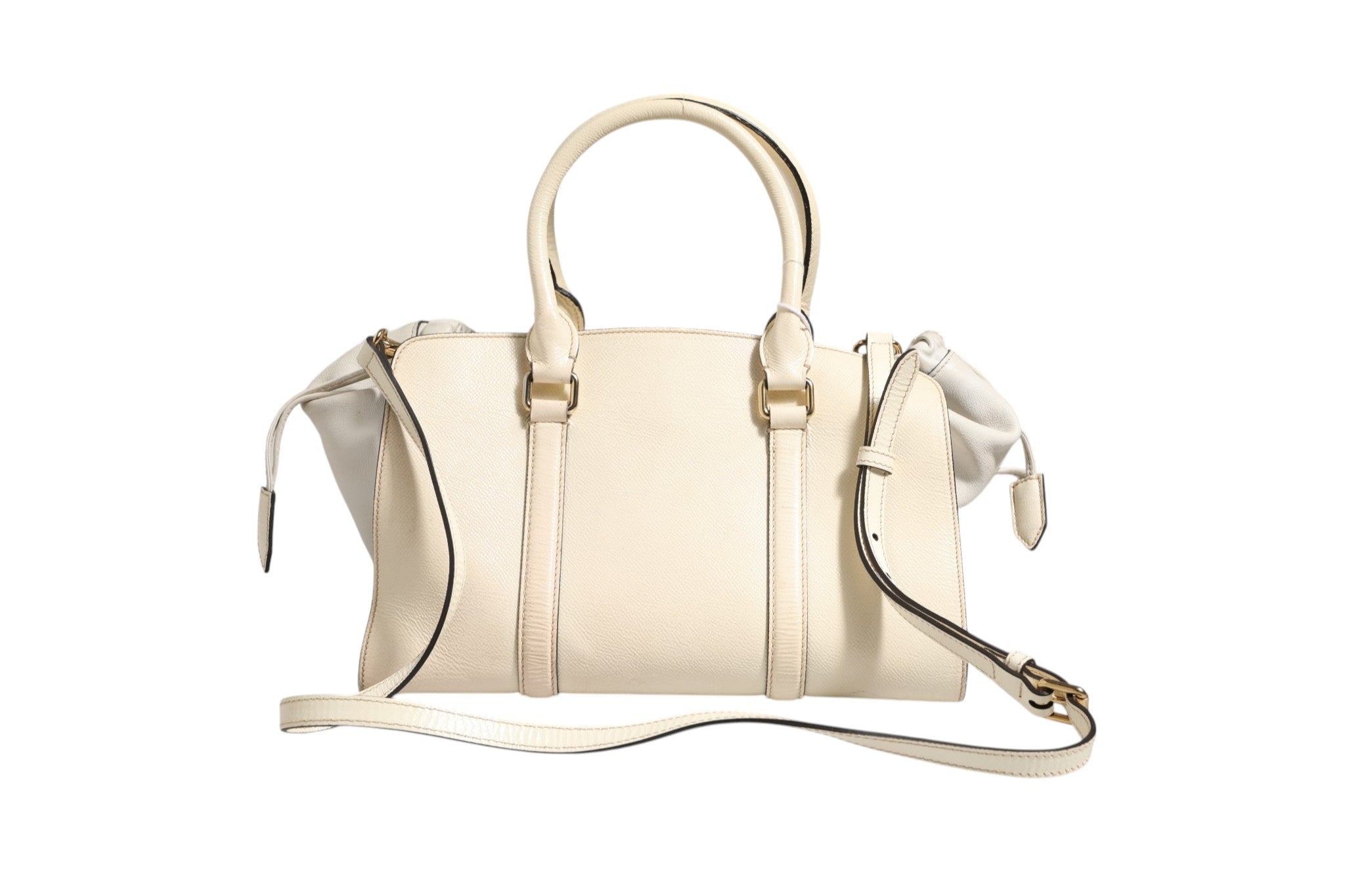 Burberry Chalk White Large Leather Tote Bag - RIMODA