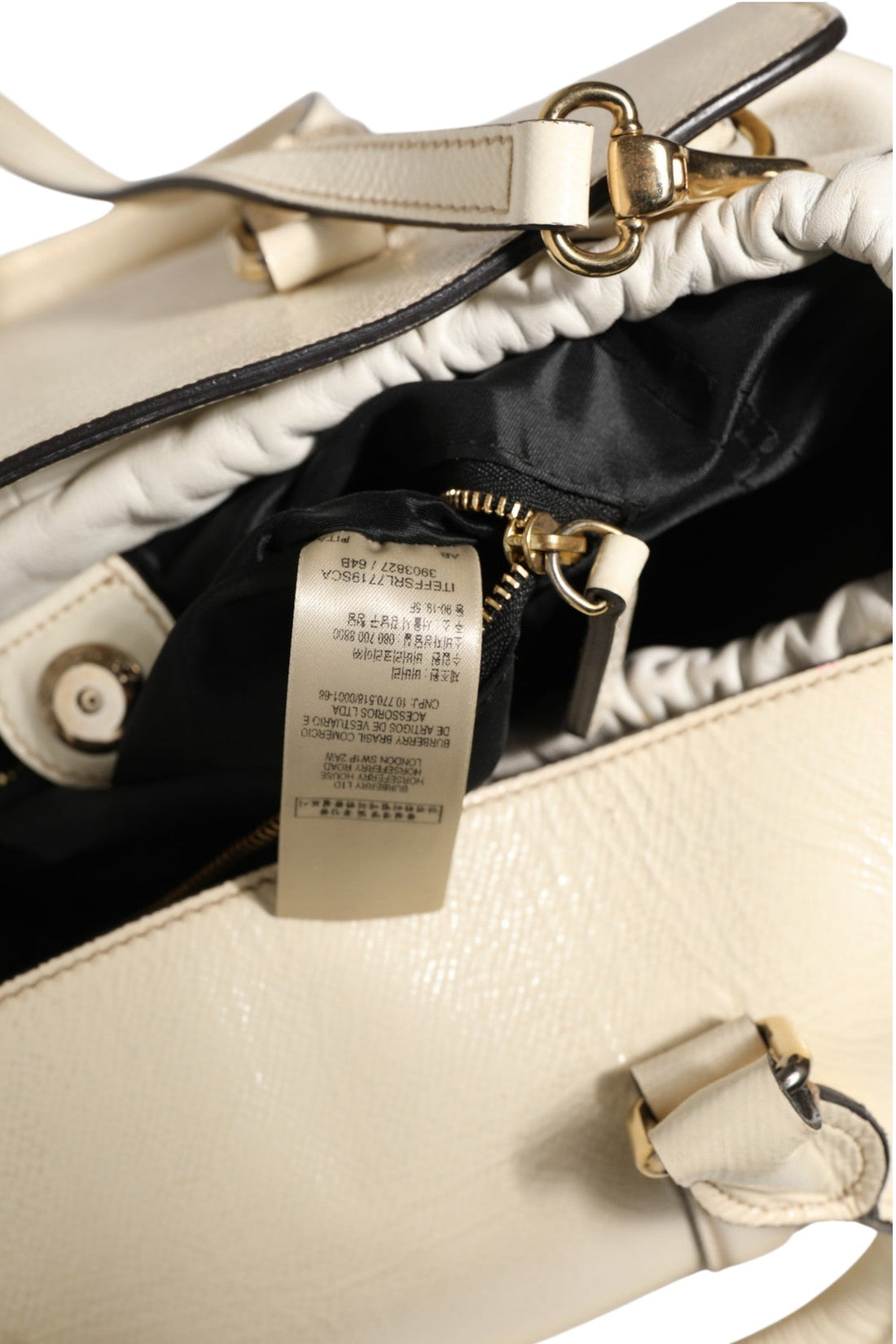 Burberry Chalk White Large Leather Tote Bag - RIMODA