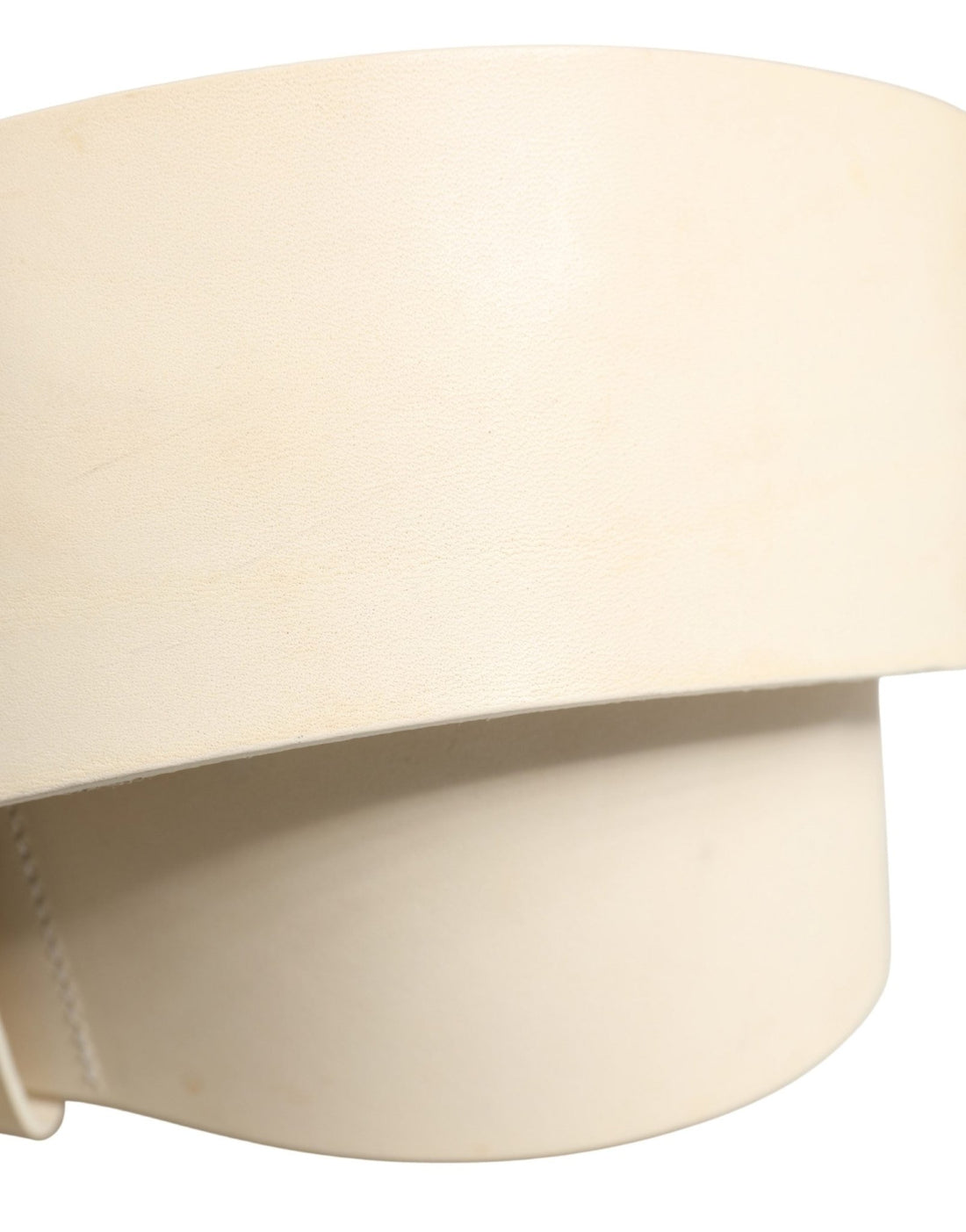 Cavalli Class Off White Leather Waist Women Cintura Buckle Belt - RIMODA