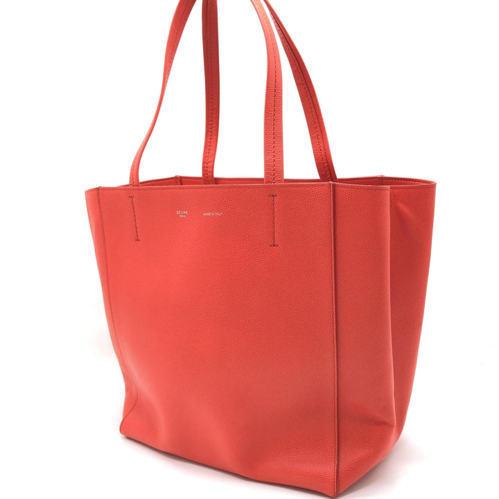 Celine Cabas Phantom Red Pebbled Leather Tote Bag - RIMODA