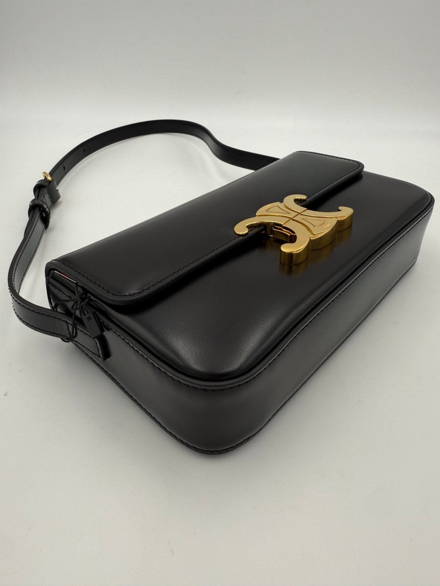 Celine CELINE CLAUDE TRIOMPHE Black Handbag - RIMODA