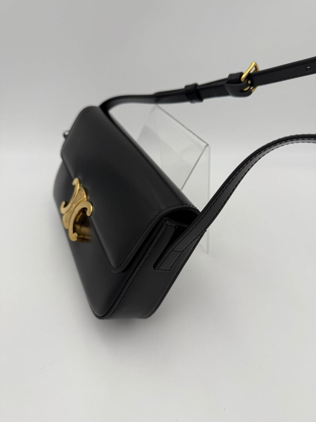 Celine CELINE CLAUDE TRIOMPHE Black Handbag - RIMODA