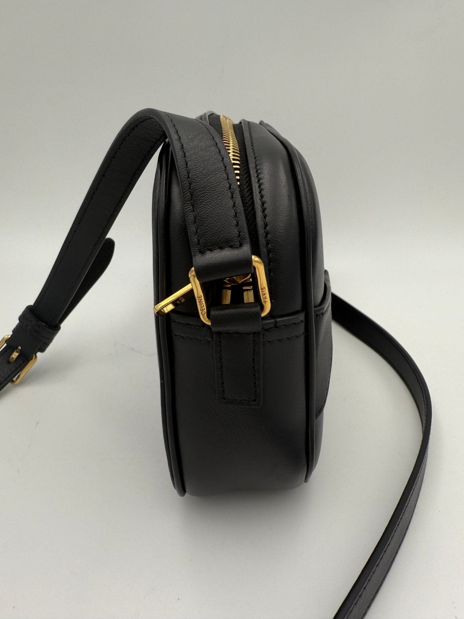 Celine CELINE CRECY Plain Black Handbag - RIMODA