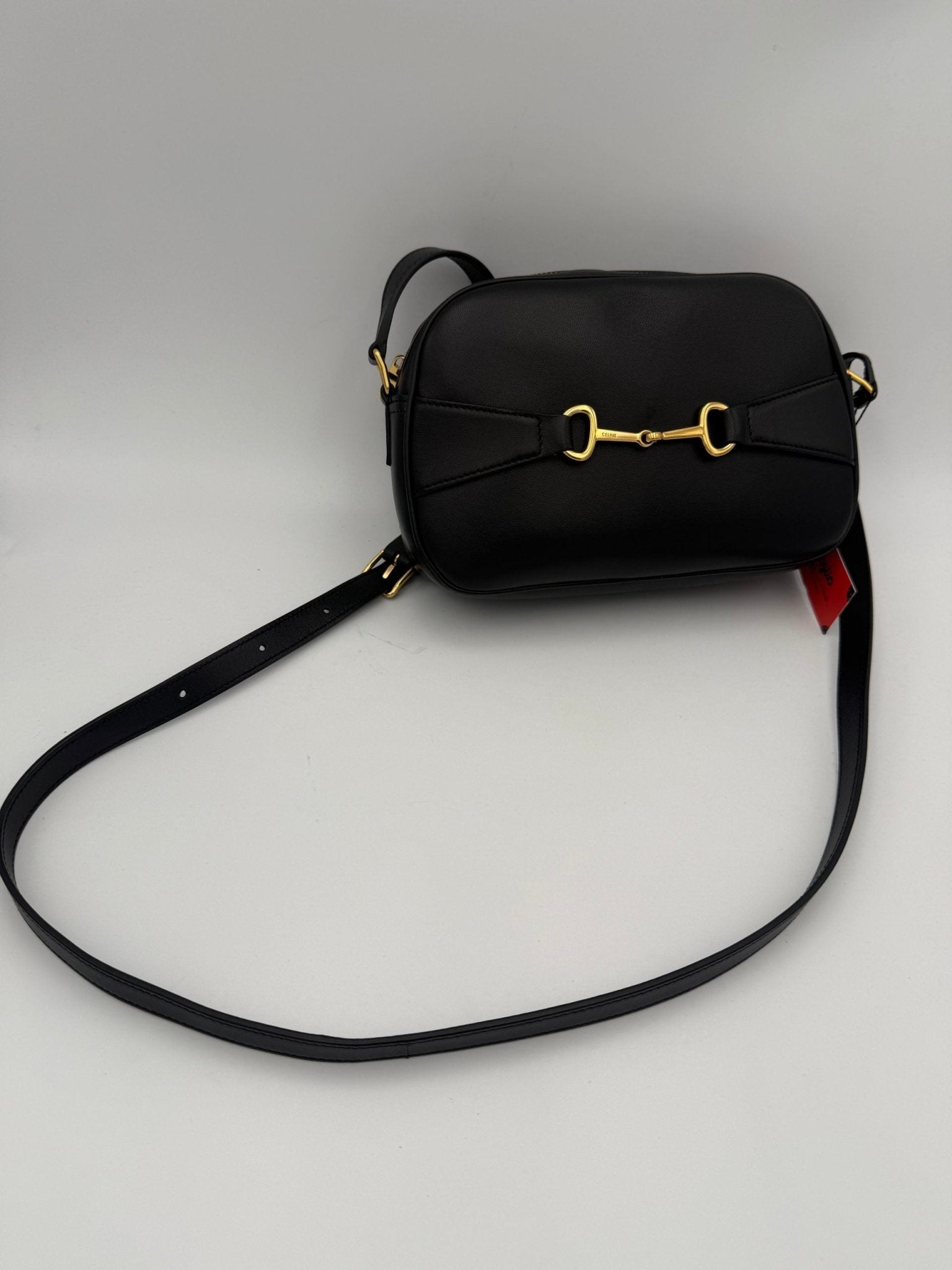 Celine CELINE CRECY Plain Black Handbag - RIMODA