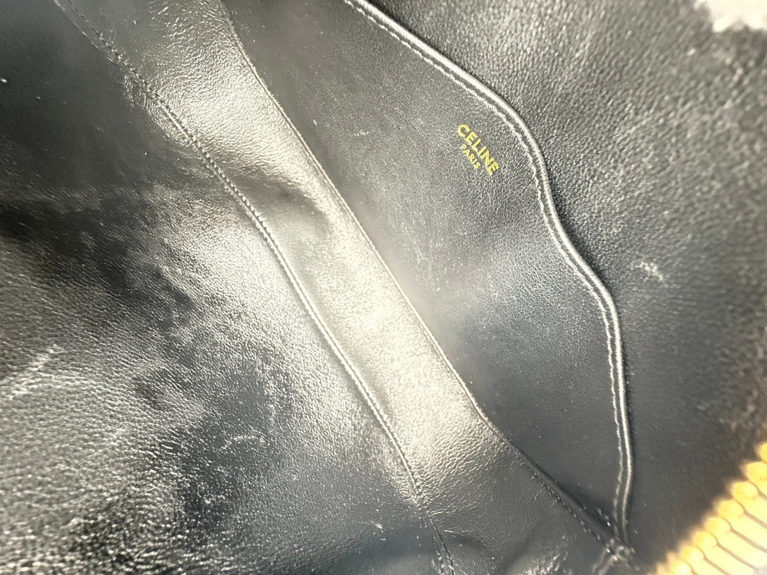 Celine CELINE CRECY Plain Black Handbag - RIMODA