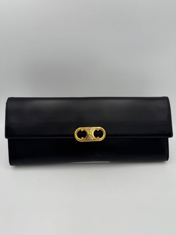 Celine CELINE TRIOMPHE Black Clutch - RIMODA