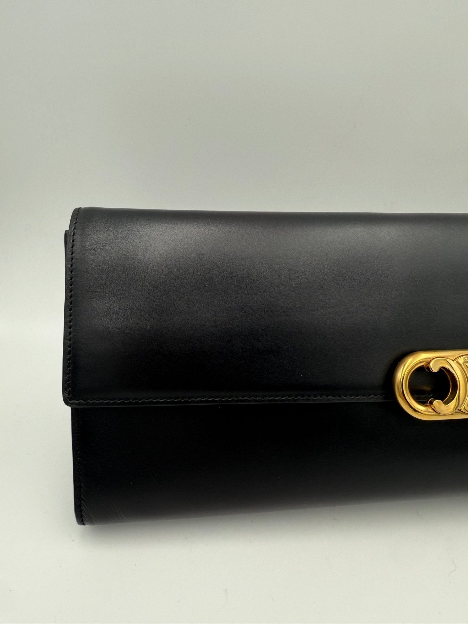Celine CELINE TRIOMPHE Black Clutch - RIMODA