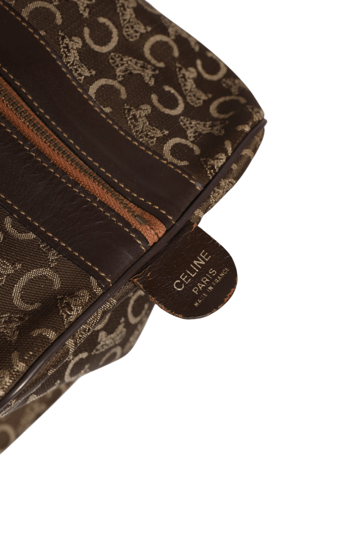 Celine Dark brown and Gold logo duffel - RIMODA