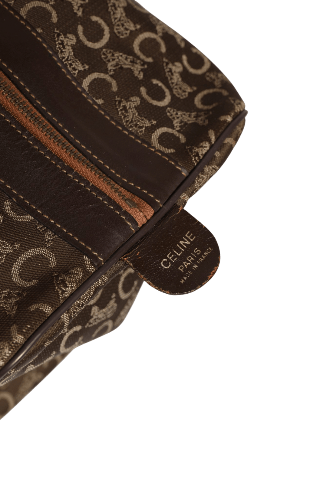 Celine Dark brown and Gold logo duffel - RIMODA