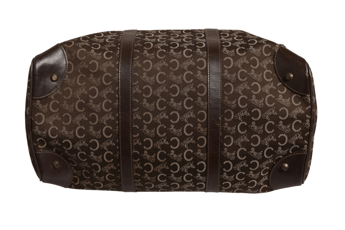 Celine Dark brown and Gold logo duffel - RIMODA