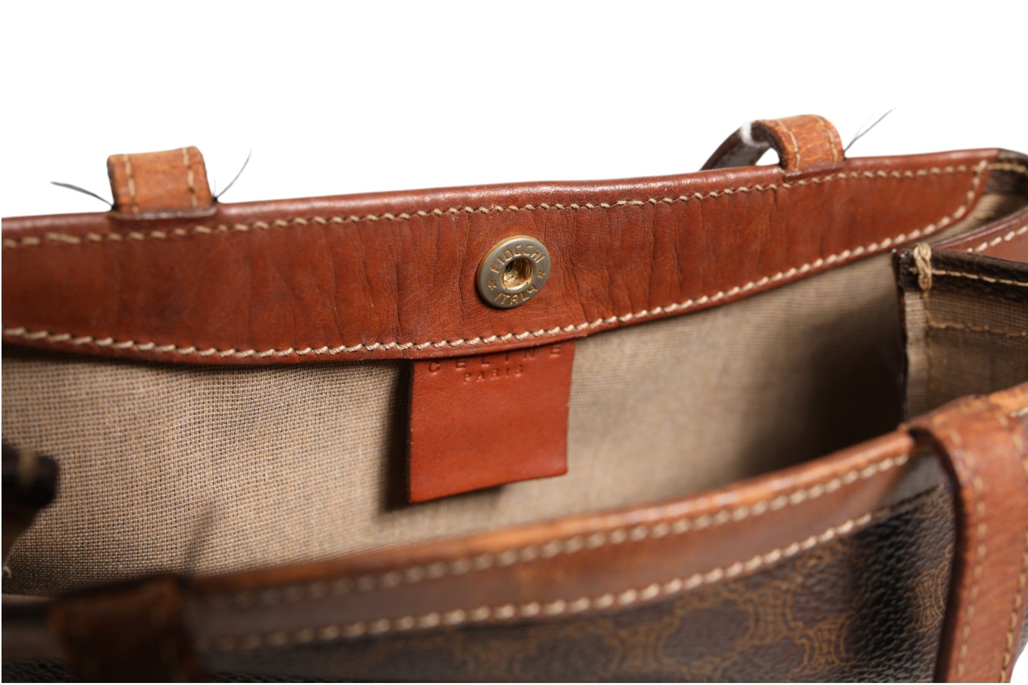 Celine Macadam Canvas Shoulder Tote Bag - RIMODA