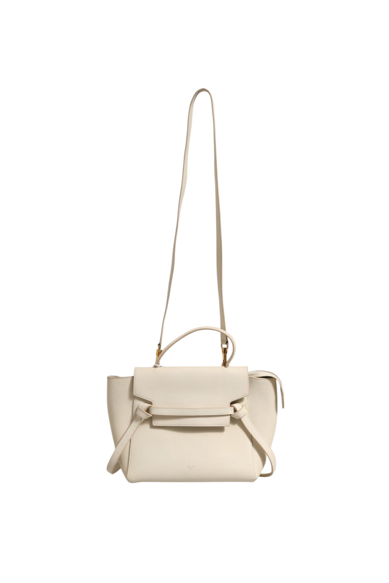 Celine Nano Belt Bag Grained Calfskin Chalk - RIMODA