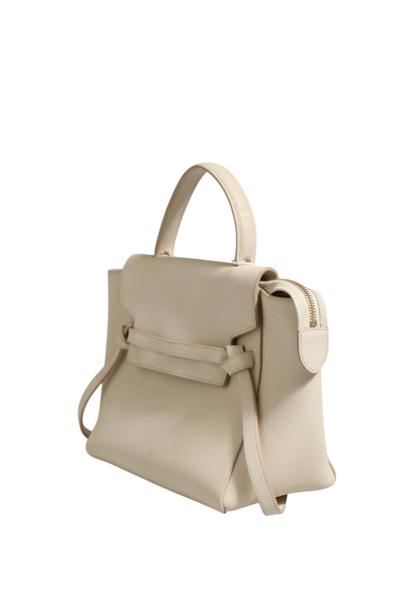 Celine Nano Belt Bag Grained Calfskin Chalk - RIMODA